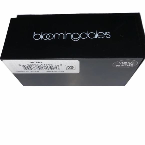 Bloomingdales Cufflinks Pearl inlay Chrome Plate New in Box - Picture 5 of 5